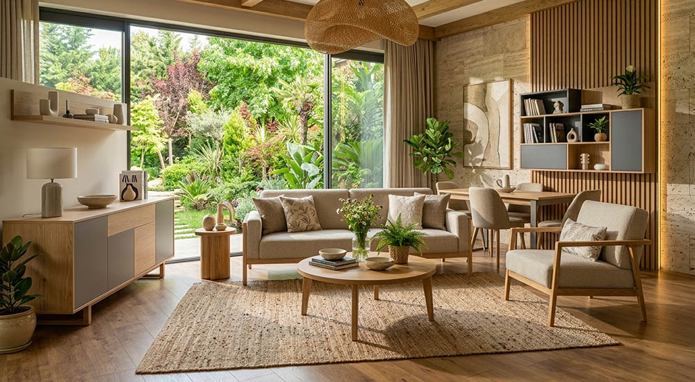 Nature-inspired tones in furniture design