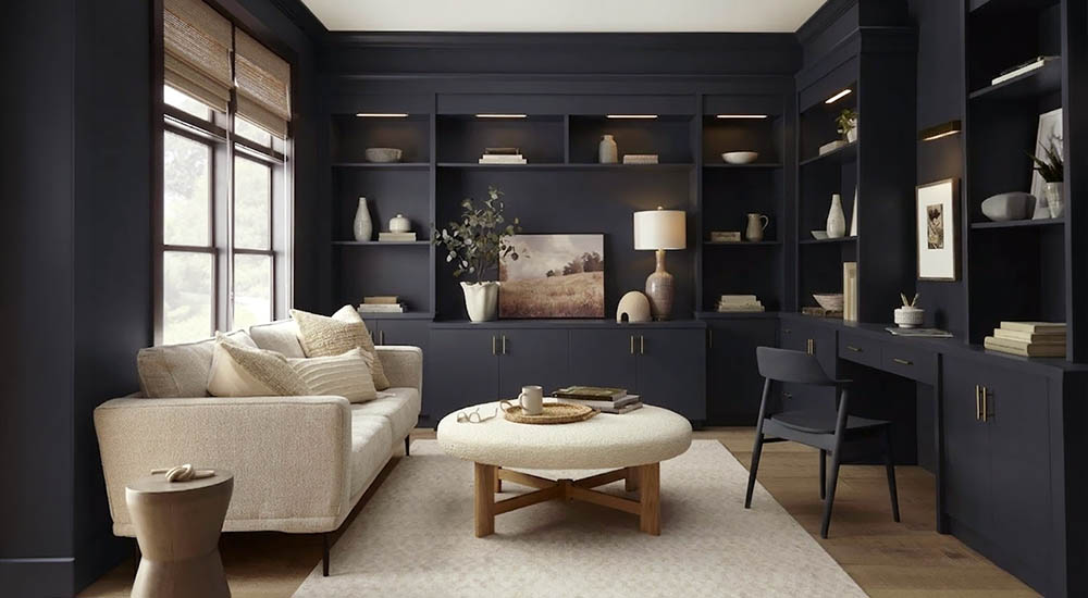 Bold accent colors in furniture design